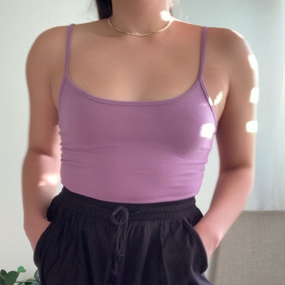 Forever 21 purple scoop neck tank - Picture 2 of 6